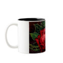 Vintage Roses and Sail Boat mugs