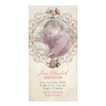 Vintage Roses Baby Announcement photocard Photo Cards