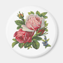 VINTAGE ROSES FRIDGE MAGNET