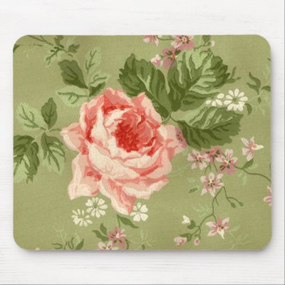 Vintage Roses Mousepad Zazzle_mousepad