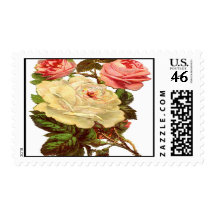 Vintage Roses Postage