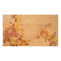 Vintage roses Profile Card business cards