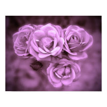 Vintage Roses Purple posters