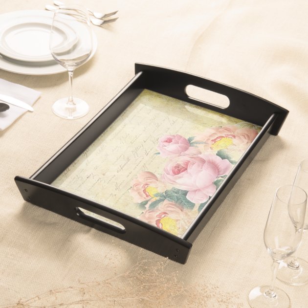 Vintage Roses Service Tray