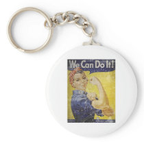 Vintage Rosie The Riveter Key Chain