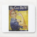 Vintage Rosie The Riveter Mousepad
