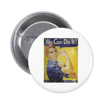 Vintage Rosie The Riveter Pin