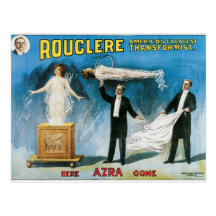 Vintage Rouclere Magicians Poster Postcards