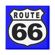 VINTAGE ROUTE 66 AMERICANA FATHER'S DAY REFRIGERATOR MAGNET