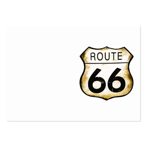 Vintage Route 66 Sign Business Cards (front side)