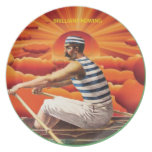 Vintage Rowing Plate