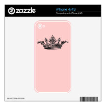 Vintage Royal Crown Decals For The iPhone 4