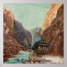 Vintage Royal Gorge Train Poster