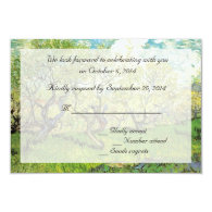 Vintage RSVP cards.  Orchard in Blossom Announcements