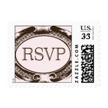 Vintage RSVP stamp