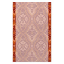 Vintage Ruby Red Damask Designer Stationery