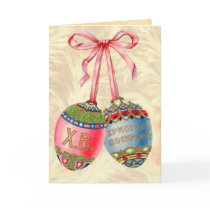 Vintage Russian Easter Egg Card