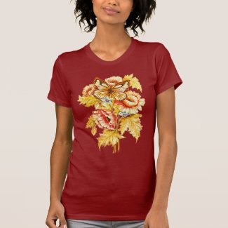 Vintage Russian Floral T Shirts