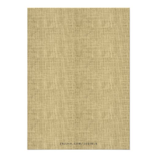 Vintage Rustic Burlap BBQ Baby Shower Invitations