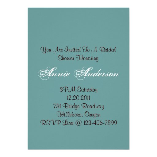 Vintage Rustic Country Bridal Shower Invitation
