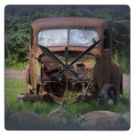 Vintage Rusty Auto Wall Clock
