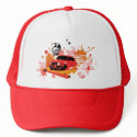 vintage saab rally HAT - red orange by griffingear vintage saab rally HAT - red orange