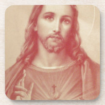 Vintage Sacred Heart of Jesus Coasters