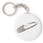 Vintage Safety Pin Keychains