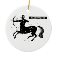 Vintage Sagittarius ornament