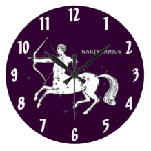 Vintage Sagittarius Wall Clock