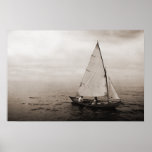Vintage Sailboat Print