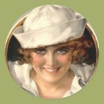 Vintage Sailor Girl Sticker