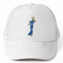 Vintage Sailor Girl Tattoo Art hats