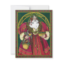 Vintage Saint Nicholas Christmas Party Invitation