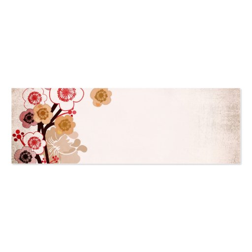 Vintage sakura Business Card (front side)