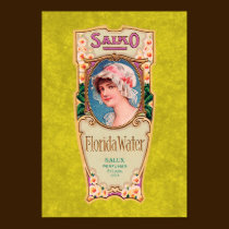 Vintage Salko Florida Water Perfume Label Poster posters
