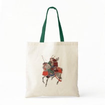 Vintage Samurai on Horseback, c. 1878 Canvas Bags