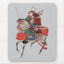 Vintage Samurai on Horseback, c. 1878 Mouse Pads