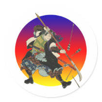 Vintage Samurai stickers by rudejapan Vintage Samurai stickers