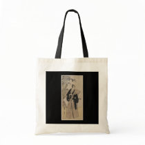 Vintage Samurai with Bamboo circa 1700s Tote Bag