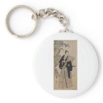 Vintage Samurai with Bamboo circa 1700s Key Chain