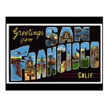 Vintage San Francisco Card Post Cards