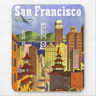Vintage San Francisco Mouse Pads
