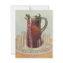 Vintage Sangria Personalized Announcements