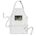 Vintage Santa and Sleigh Apron
