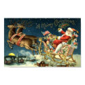 Vintage Santa and Sleigh posters