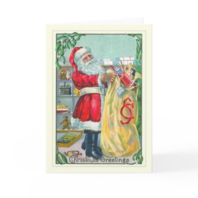 Vintage Santa cards