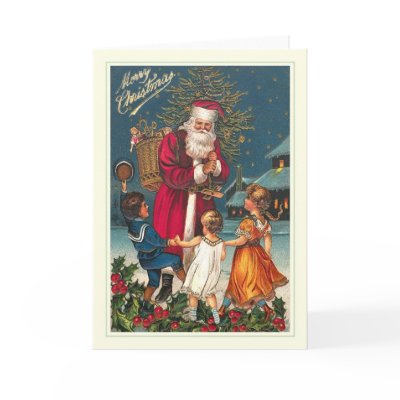 Vintage Santa cards