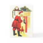 Vintage Santa Greeting Card