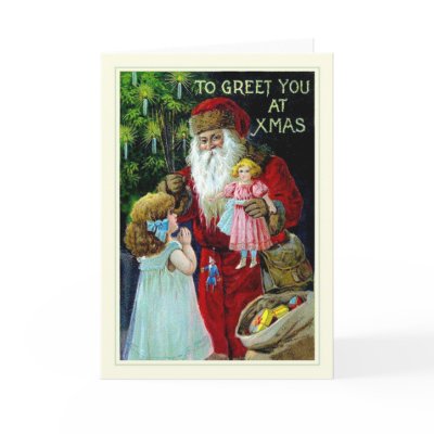 Vintage Santa cards